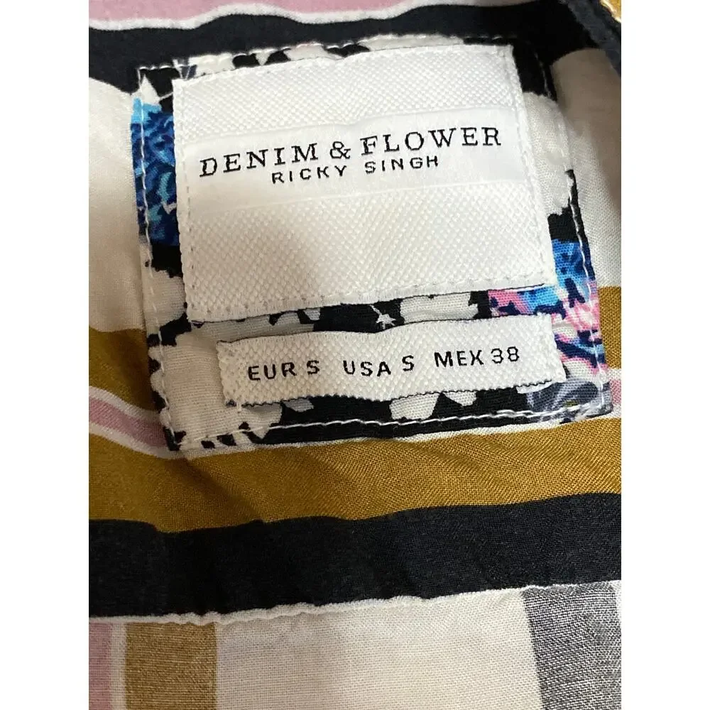 Denim & Flower denim short
